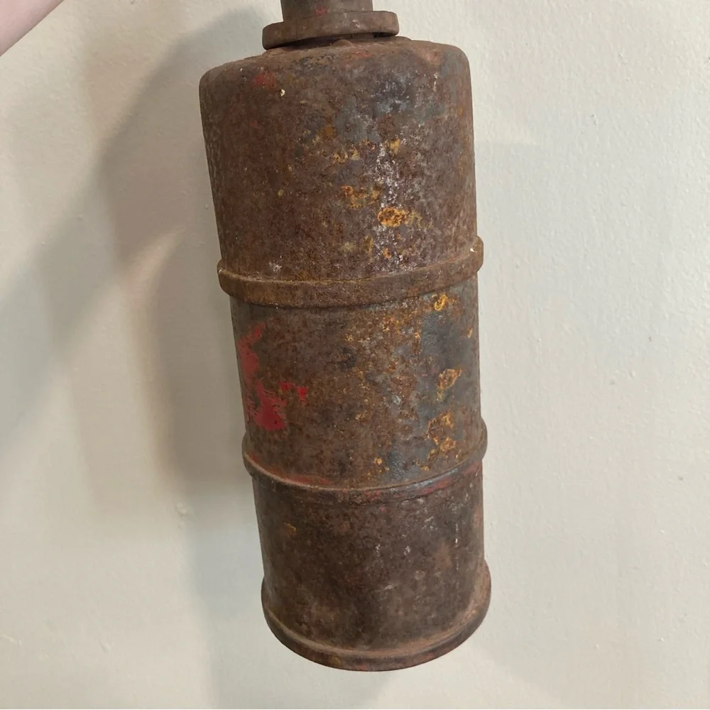 3 Vintage Bolser Corporation Roadside Flares Rusty Metal Decor Stackable